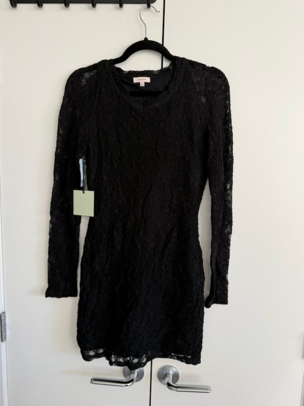 Sunday Best Black Lace Mini Dress NWT Size Small